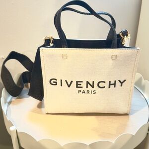 Givenchy Paris Black and Cream Tote Bag